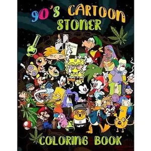 90's Cartoon Stoned Coloring Book