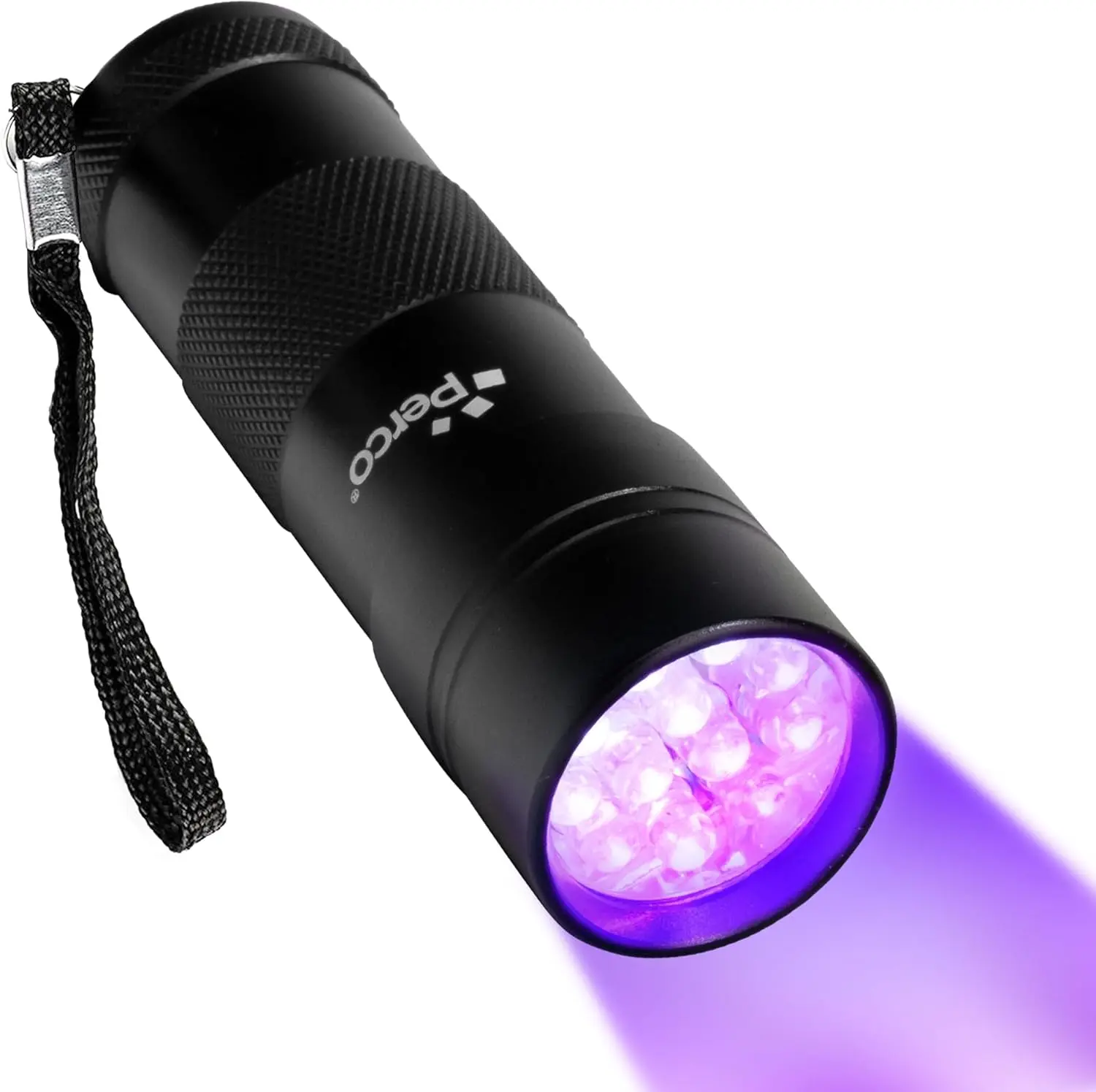 Perco UV Light Counterfeit Detection Flashlight - Compact, Built-to-Last Money Handling Tool with AA/AA Alkaline Battery Compatibility, Durable Construction for Personal Use