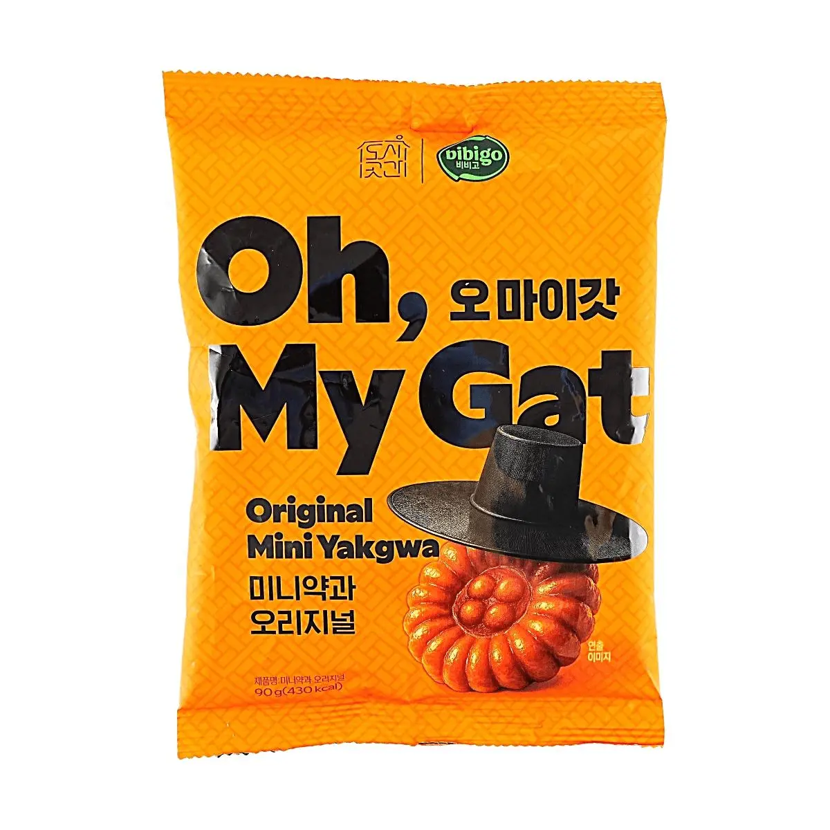 Bibigo Korean Mini Yakgwa Original Flavor 90g - Soft Chewy Sweet Traditional Korean Snack Cookies