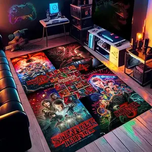stranger things63 cartoon printed carpet, Cartoon Pattern Rug, carpet under the living room, bedroom and office chair at home, holiday gift for family and friends, Home Decor Rugs, Christmas decoration carpet