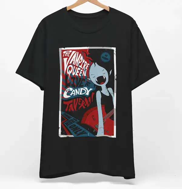 Marceline Adventure Time T-Shirt Retro Emo Scene Aesthetic Design