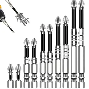 magnetic screwdriver bit set, impact-resistant and non-slip drill bits - suitable for home non-slip electric screwdriver bit set, power tool accessory.