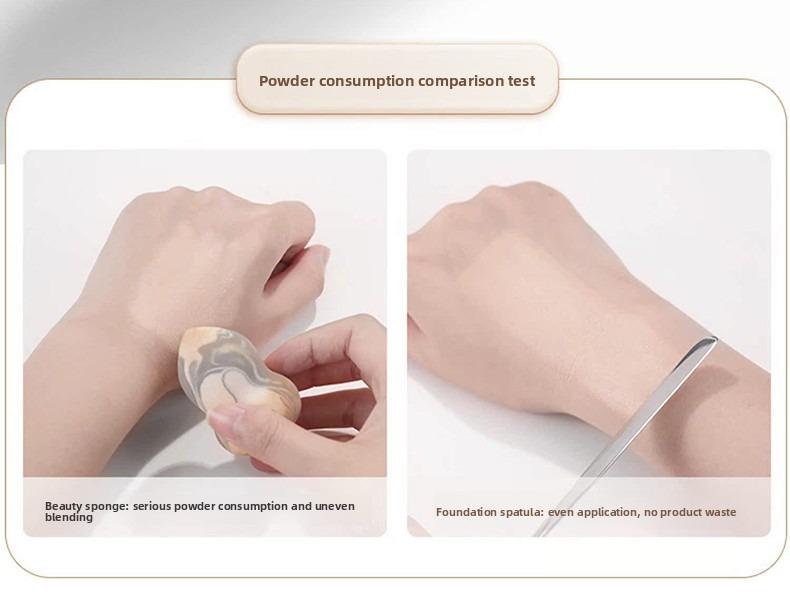 Stainless steel foundation brush, mask mud mask, brush, foundation liquid blending stick, makeup tools