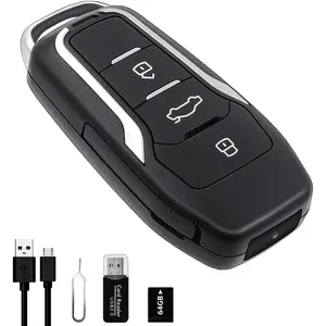 64GB Spy Camera Car Key,360 Minutes Battery Life, Mini Nanny Cam Hidden Camera,Small Hidden Camera with HD 1080P,Surveillance & Security Spy Hidden Cameras