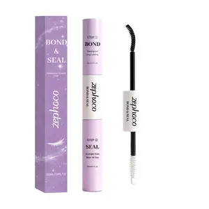 Zephoco Waterproof Long-Lasting Mascara Glue, Dual-Ended Design for Daily Commute, Portable Natural Makeup Effect, Easy Application