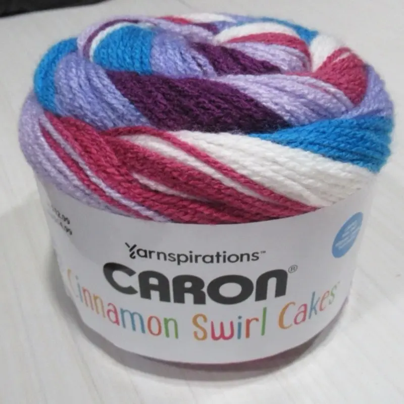 Caron Cinnamon Swirl Jamberry Yarnspirations Cinnamon Swirl Cakes Colorful Yarn for Knitting Projects