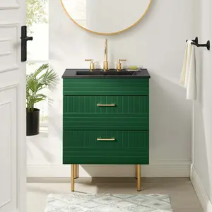 Modway Daybreak 24" Bathroom Vanity in Green Black Modway Daybreak 24" Bathroom Vanity in Green Black