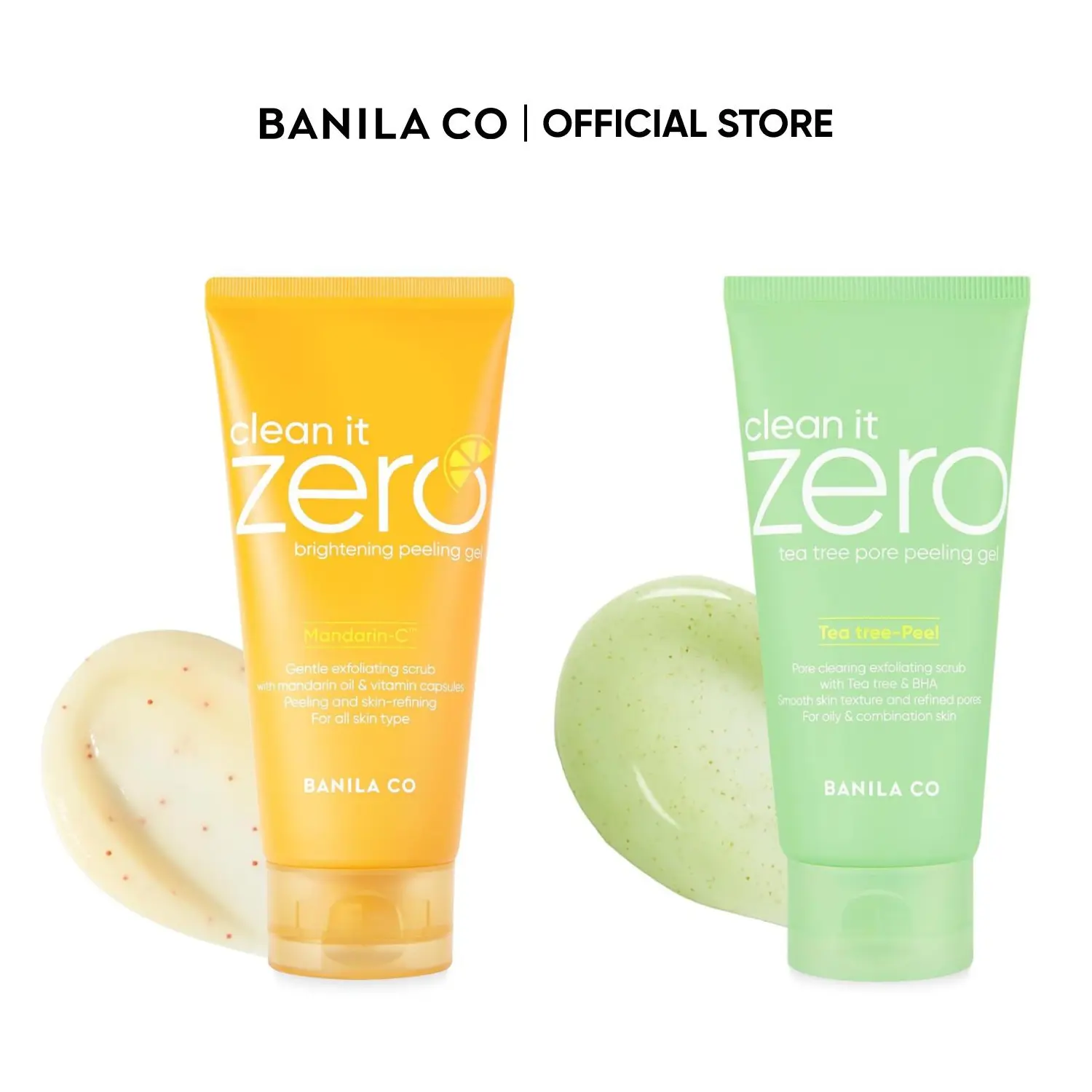 BANILA CO Clean It Zero Peeling Gel 120ml (4.05 fl oz) | Brightening & Tea Tree Pore | Gentle Exfoliating Gel for Dull Skin, Excess Sebum & Clogged Pores | Smooth Texture, Brightening Glow & Pore Care | Hypoallergenic Korean Skincare