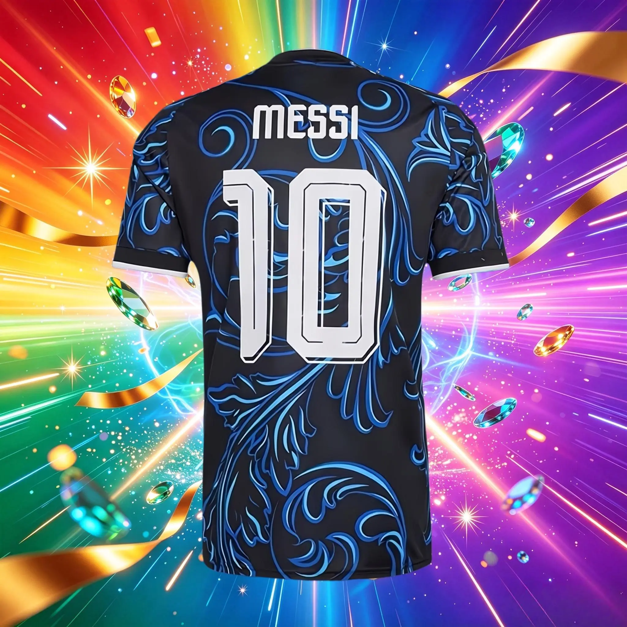 10# Messi 2026 Argentina Away Blue Short And Long Sleeve Soccer Jersey
