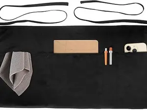 Aprons with 4 Pockets - Available in 3 Pack or 7 Pack - 23.5'' X 11.5' Kitchen