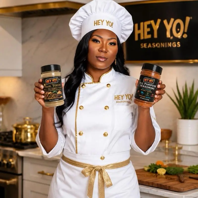 HEY YO! Set Of 2 Spice & Flavor Kitchen Power Combo, Essential Spice and Seasoning Blend for Culinary Use Garlic Pepper Garlic Powder Organic