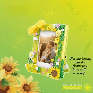 [Great Valentine’s Day gift] DIY Building Block Photo Frame for Instant camera 3-inch Photos - Perfect for Couples & Family Craft, Home Decor & Memorable Gift Electric Water Gun for All Ages surprise lot axolotl Calendar Potted Plant Puzzle Romantic
