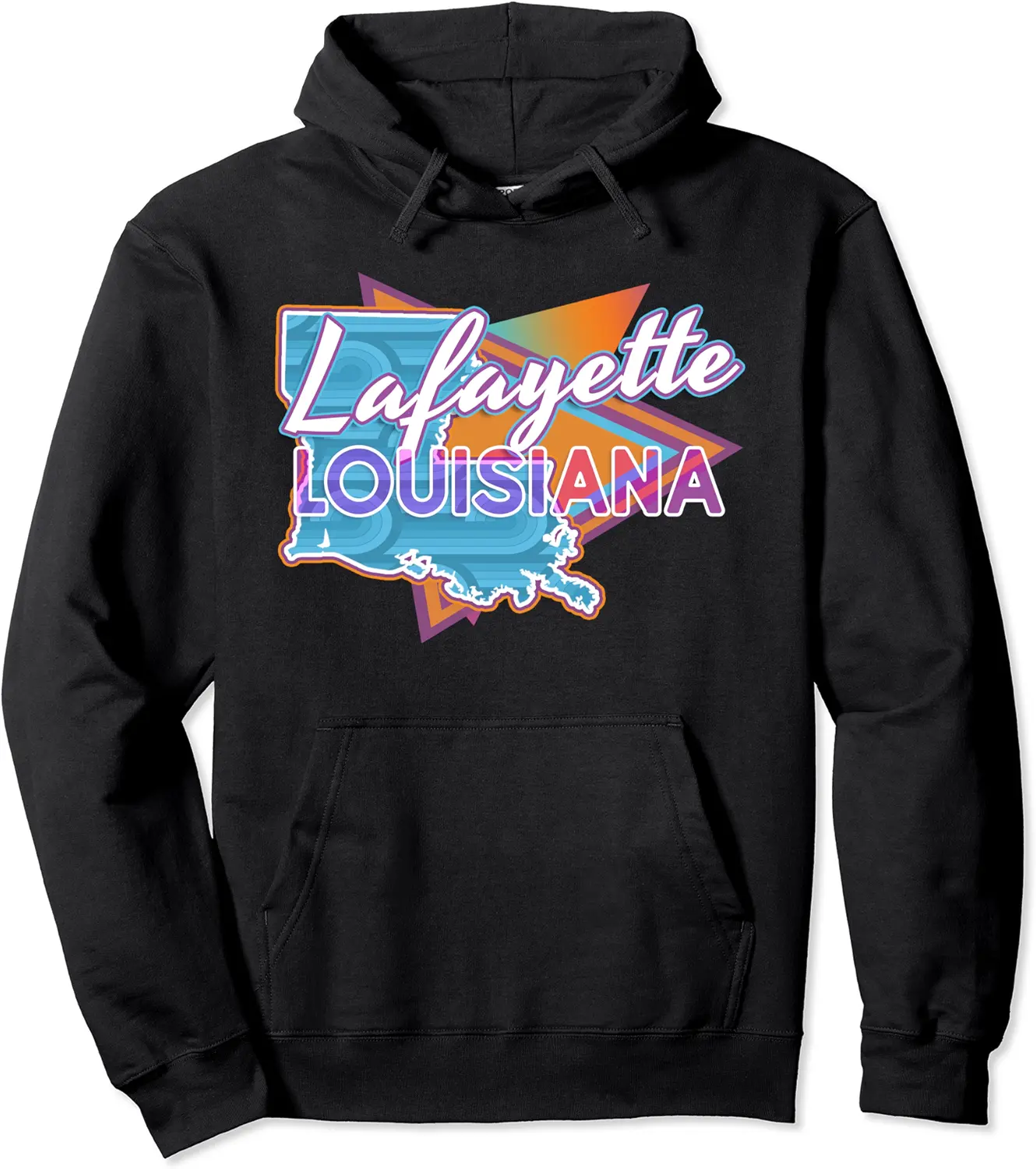 Lafayette Louisiana Vintage Retro Throwback Pullover Hoodie - Alizejaqua Shop 54B09CTD4JVV