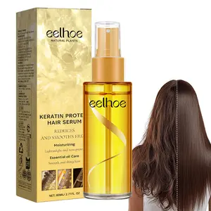 Keratin Hair Essence Spray -Clear Hair Oil Spray - For Dry Hair, Curly Hair, Detangling, Styling and Moisturizing- for Women & Men 80ml