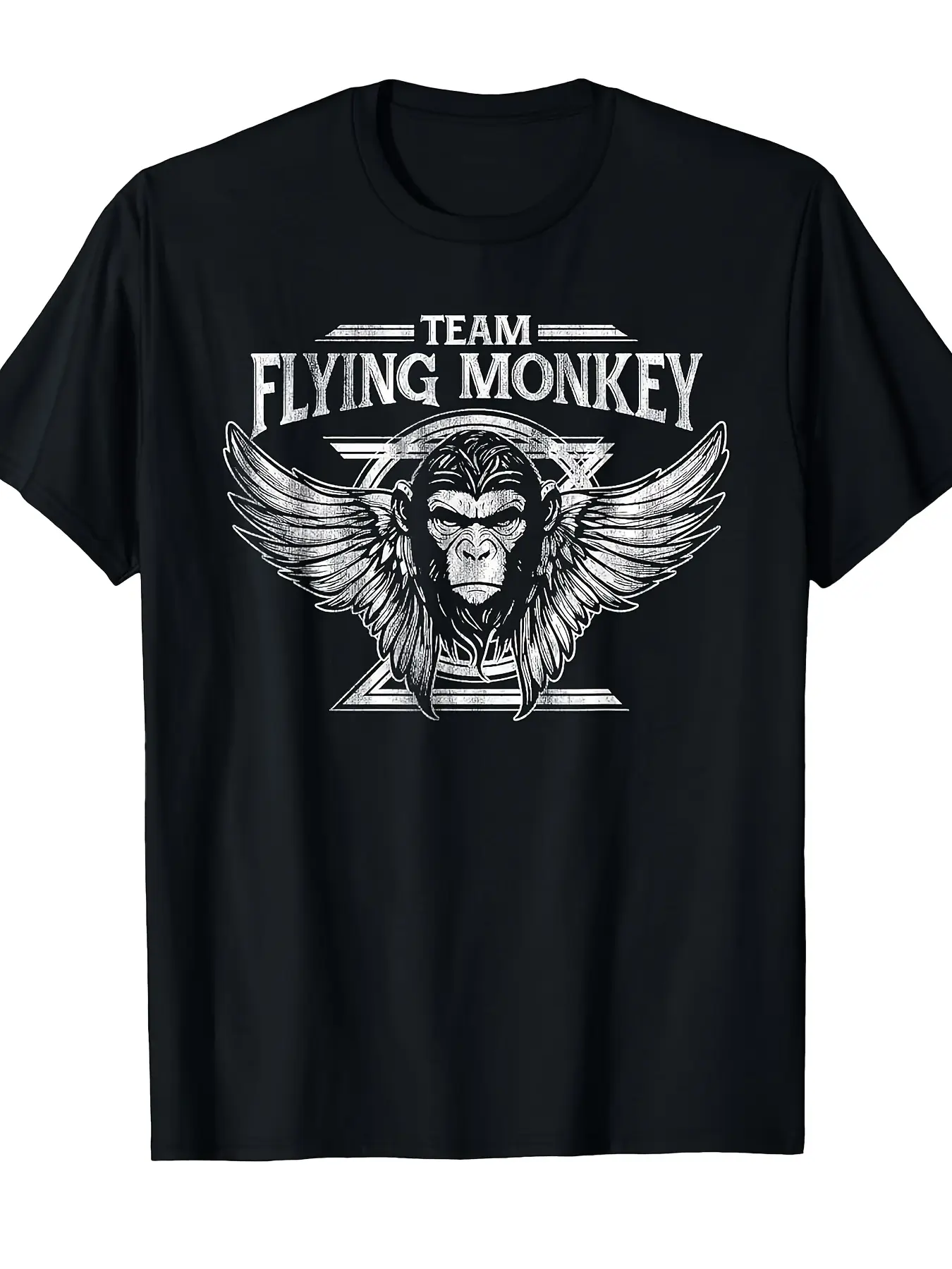 Flying Monkey Team T-Shirt [Stylish Design] Trendy unisex soft cotton short sleeve t shirt, vintage graphic casual tee for men women teens, perfect birthday holiday gift for camping travel gym daily street  wear