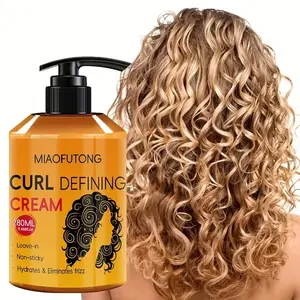 280ML Argan Oil Curl Defining Cream - Gentle Haircare Hydrating Moisturizing Moisturizer Styling Conditioner For All Hair Types | Enhances Shine, Boosts Volume | Ideal For Dry & Frizzy Hair (Frizz Control & Moisture Lock)