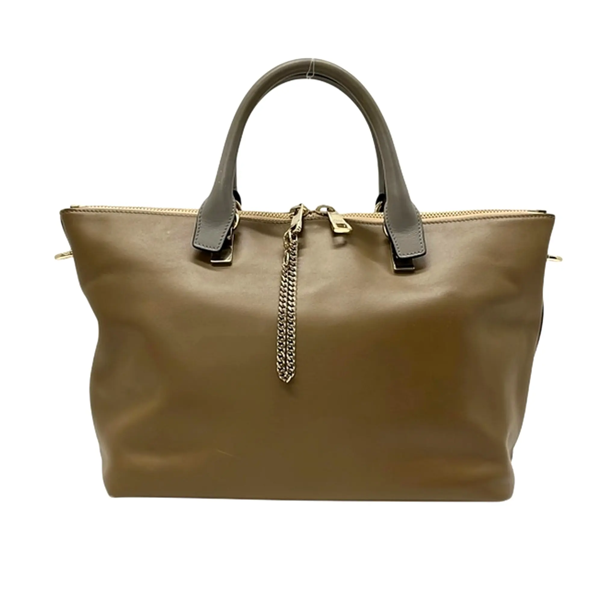 Pre-owned Chloé leather Tote Bags Chloe Bi Color Baylee Tote Bag (FJ11046)