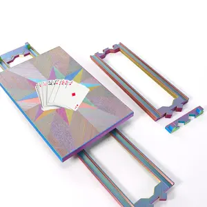 3D Printed Poker Track Tray, 1 Set Poker Game Machine, Party Desktop Game Activity Props, Gift Packaging Supplies for Party, Game Night, Card Games