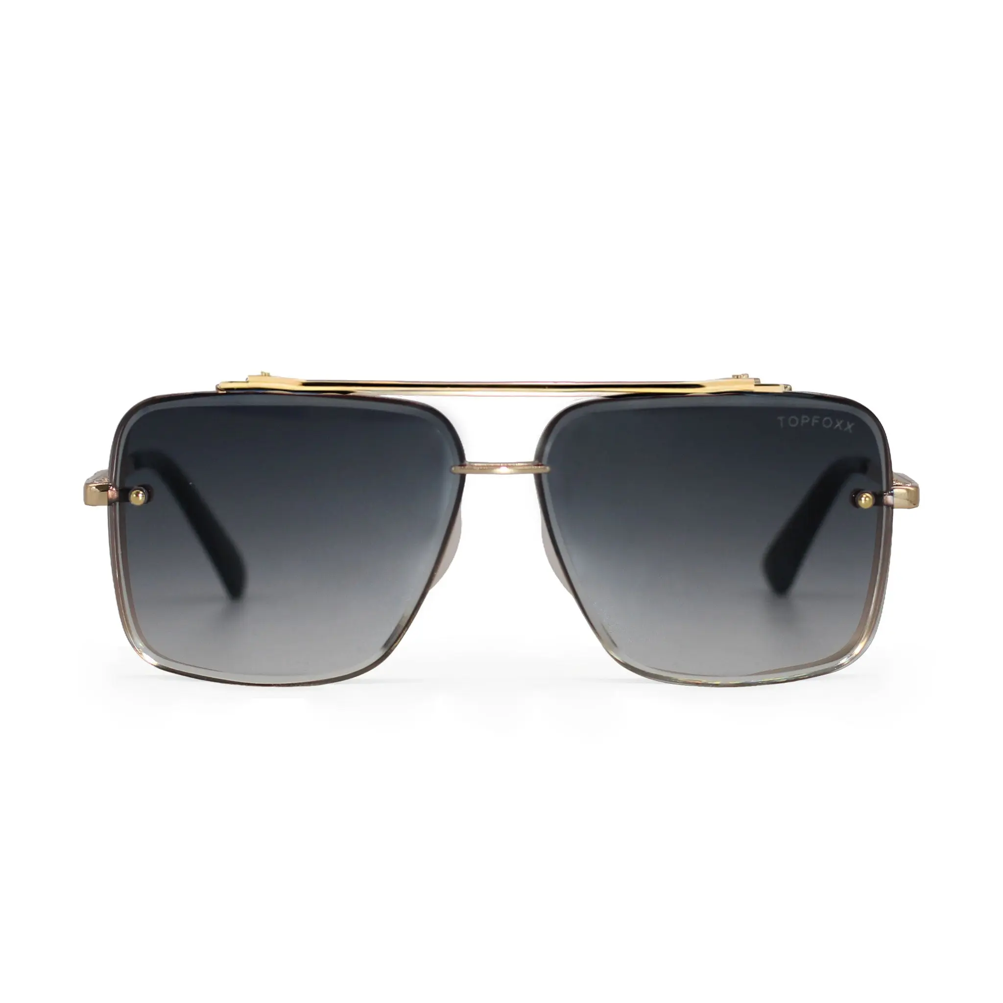Bella - Light Black Gold - Tangle Free Aviator Sunglasses - Certified Shatter-Resistant Lenses - UV400 - For Women & Men