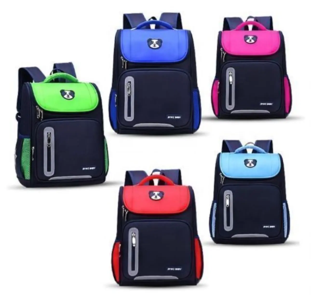 Lightweight Multi-Pocket Backpack – Assorted Colors | 12-Pack Wholesale Bundle