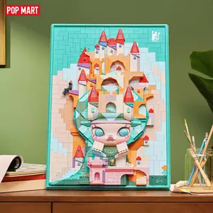 【New Arrival】POP MART MOLLY Lost Triceratops Building Block Art