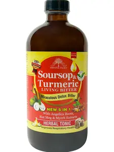 Soursop Turmeric 16oz Living Bitter - Unique Flavor Profile, Ideal for Distinctive Blend Lovers