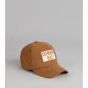 Saddle Up Faux Suede Cowboy Cap