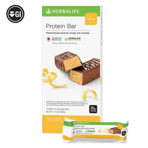 Herbalife Protein Bar Deluxe Citrus Lemon 14 Bars per Box Chewy Chocolate Protein Snack 10g Protein 140 Calories Healthy Snack for Active Lifestyle