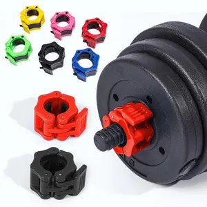 1 Inch Quick-Release Barbell Collar Clips - Secures Standard/Olympic Plates for Weightlifting, Strength Training, Bodybuilding & Gym, Strength Training Accessory, Gym Accessories, Training Attachments