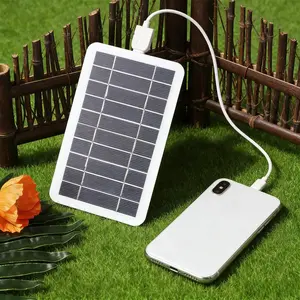 Portable Solar Panel Charger Solar Powered with USB Port, Waterproof Outdoor Camping Battery, High Conversion Efficiency, Mini Size 16x9.2cm, Outdoor Solar Devices, Solar Panels for Camping