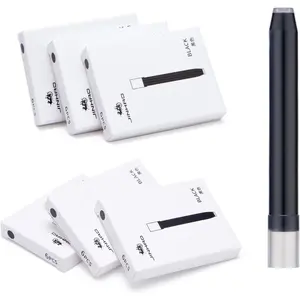 Jinhao 10 Fountain Pen Ink Cartridges Black Color, Set of 36 Ink  Refill, 5.5mm Bore Diameter, Compatible with Majohn A1 A2