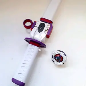 Beyblade Left Handed Riptana Launcher & Ripcord Grip Set White Meteor Dragoon Black Cobalt Dragoon Colors XL Ripcords Left Spin Launchers