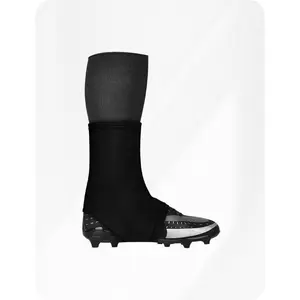 Exxact Sports Football Spats Cleat Covers - Black Lace Covers for Men & Boys, Multi-Use Football Accessories