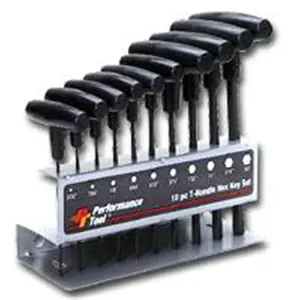 212 MAIN Wilmar WLMW80274 10-Piece SAE T-Handle Hex Key Set, Hex Combination Wrench, Hand Tool for Hardware Tasks, Hex Wrenches