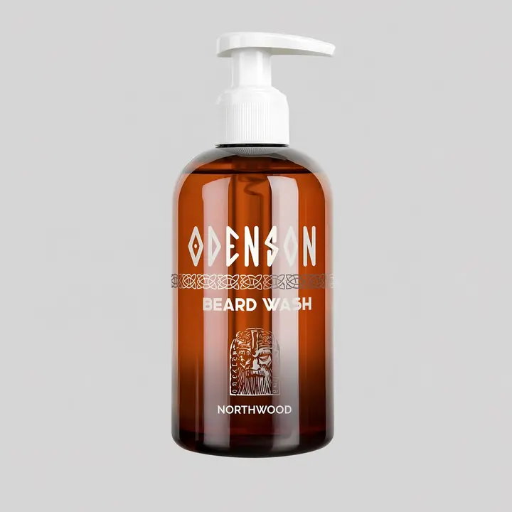 Men's Beauty & Personal Care Odenson Gentle Beard Wash - Northwood Scent, Daily Beard and Skin Cleansing, Moisturizing Formula