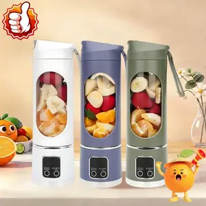 Ultimate Digital Juicer Blender with LED Display, Multimode Juicer Machine for Fruit & Vegetable, Leak-Proof, Large Capacity & USB Rechargeable Blender for Liquid Diet, Compact Smoothieblender Travel Mate, Household Kitchen Gadgets, Mother's Day Gifts
