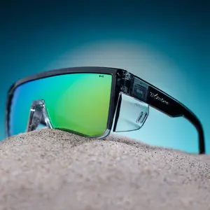 BUZZ BOMB ANSI Z87+ Safety Sunglasses Mirrored Colored Lens Side Protection Removable Side Shields Eye Protection