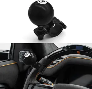 8 Ball Steering Wheel Knob Spinner, Suicide Knob, Heavy Car Turning Suicide Spinner Handle, Universal 360 Degrees Rotation Steering Wheel Accessories Compatible with Most Vehicles