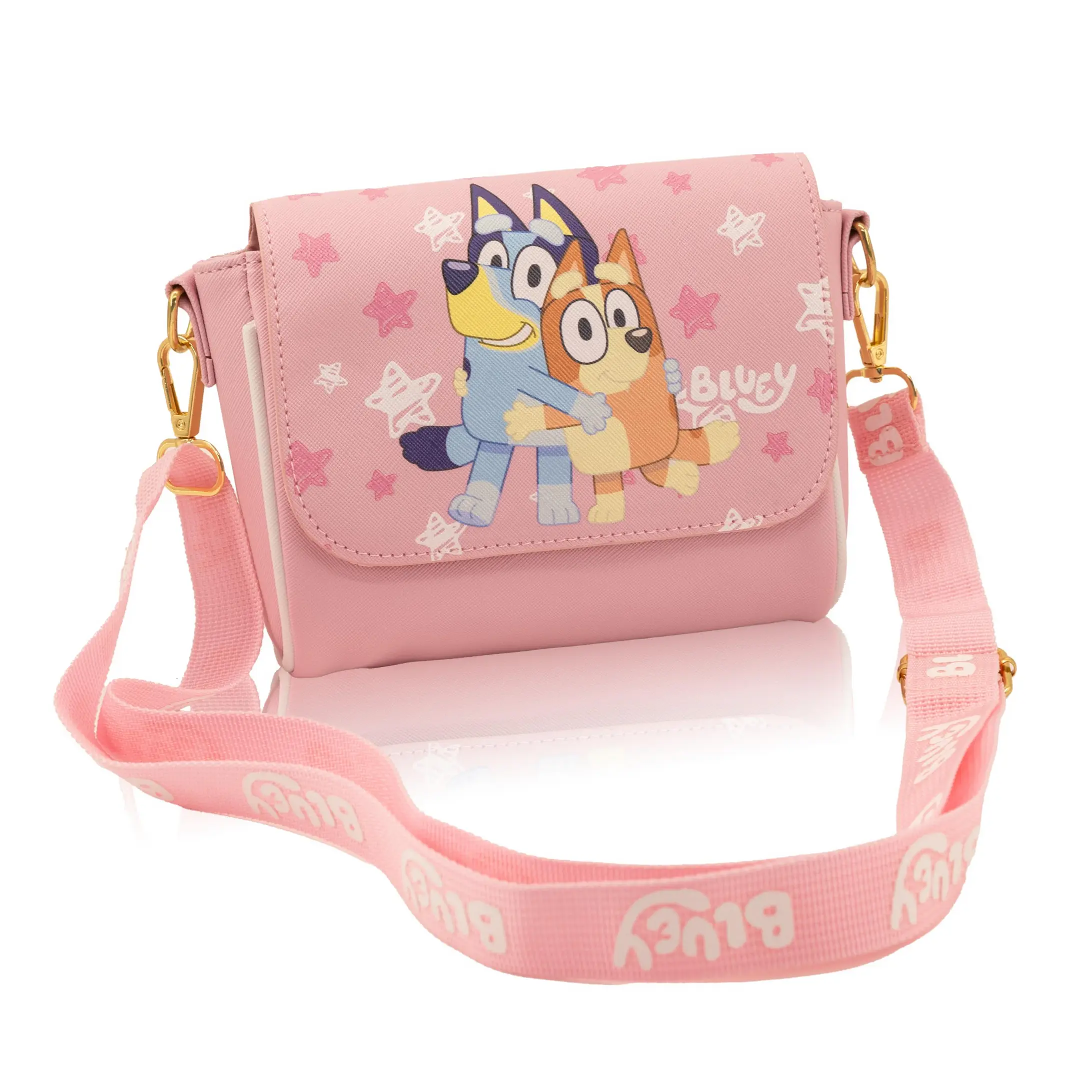 Fast Forward Stitch, Hello Kitty or Bluey Girls Purse | Small Crossbody Shoulder Bag with Adjustable Strap