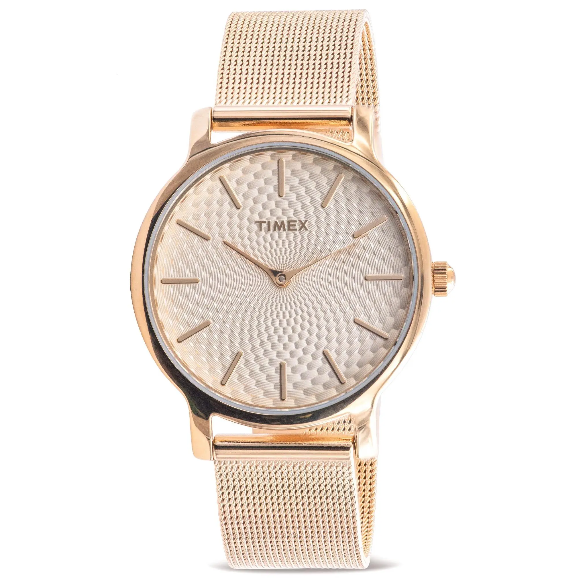 Timex Gold-Tone Mesh Ladies Watch TW2T25900, Fashion, Quartz