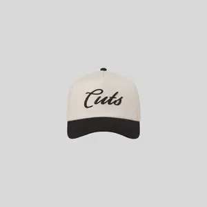 CUTS CLOTHING TFP Script A-Frame Hat with Custom Embroidery - Best-Selling Limited Edition in Clay/Black