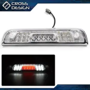 CROSSDESIGN LED 3RD Brake Light Cargo Lamp Chrome Fit For 14-18 GMC Sierra Chevy Silverado