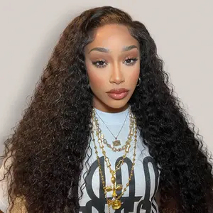 Nulook Hair 13x4 HD Lace Front Wig Water Wave Brazilian Human Hair 180% Density Pre-Bleached Knots Natural Hairline & Ultra Soft Texture Wavy #wigtok #Blackgirl #SpringFreshness #MothersDayDeals