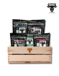 Yoked Bundle 5 Yoked Jerky Personalized Jerky Selection Ambient Flavor Customize Your Favorites Premium Beef Jerky with Natural Spices