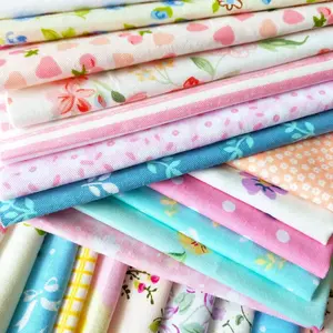 50 count 10 x 10 inches (25cmx25cm) Cotton Fabric Squares Quilting Sewing Floral Precut Fabric Square Sheets for Craft Patchwork (50pcs 25cm*25cm)
