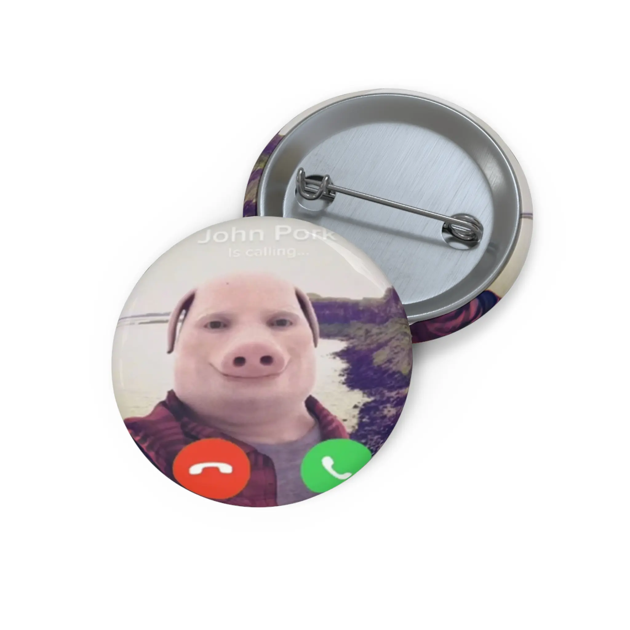 John Is Calling Button Badge