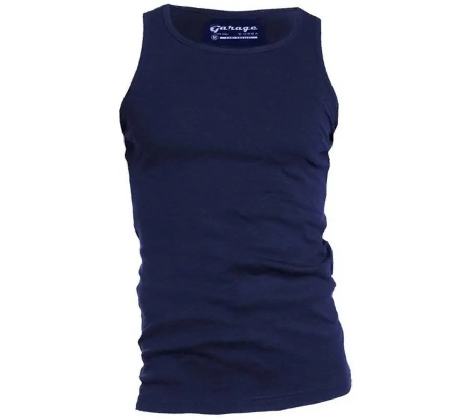 Garage Singlet 1-pack Semi Body Fit Ronde Hals Navy
