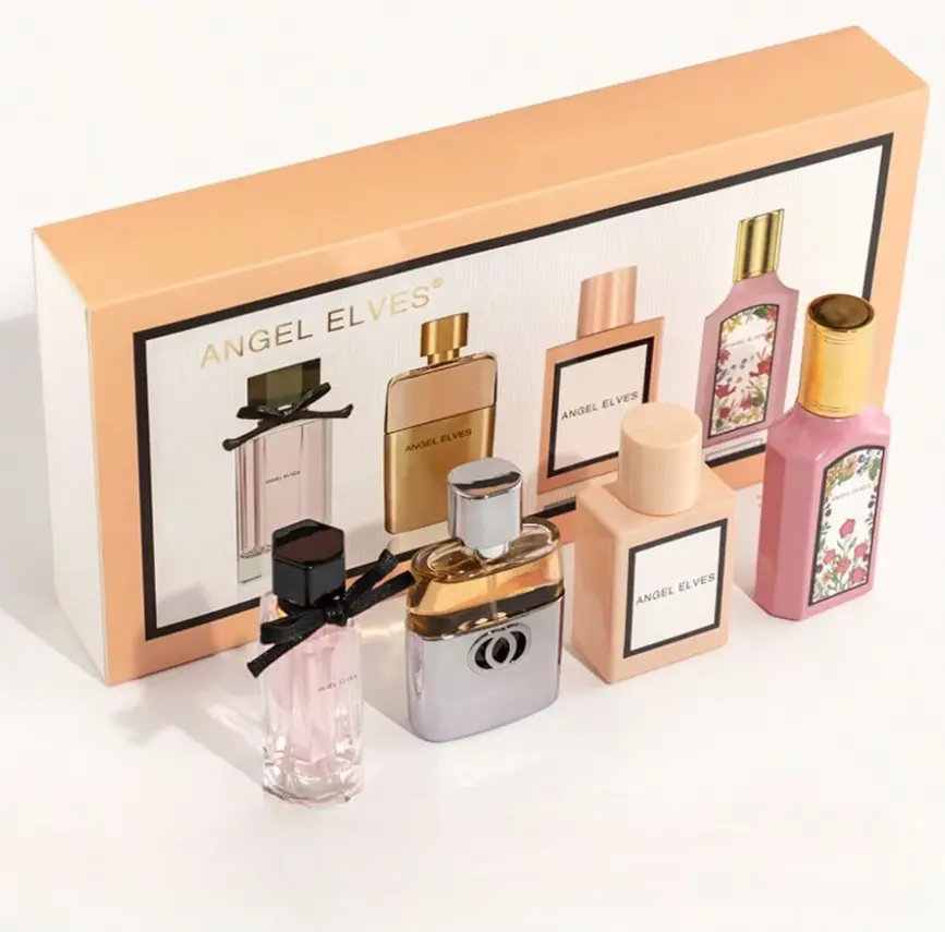 Caja de regalo de perfume para mujer 4 en 1, 30 ml x 4. Un set de fragancias con una fragancia duradera a un precio asequible. Un regalo de cumpleaños perfecto para madres, novias y mejores amigas.