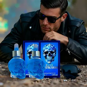 2pcs Men's Fragrance Paris Luxury Men's Long Lasting Cologne Perfume Spray Woody Fragrance Portable Eau De Toilette 55ml for Business Office Travel Gift