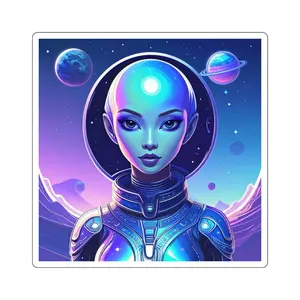 Galactic Astronaut Stickers - Magical Decor for Laptops, Water Bottles, Journals, Gifts, Fantasy Lovers